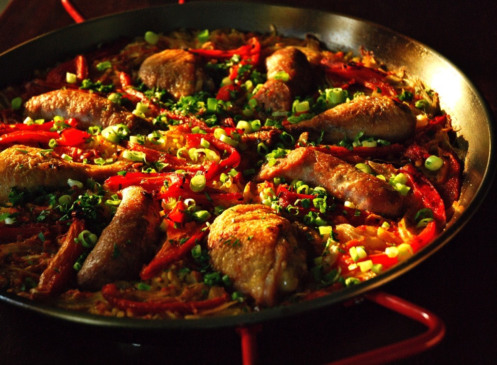 chicken_sausauge_and_rd_pepper_paella